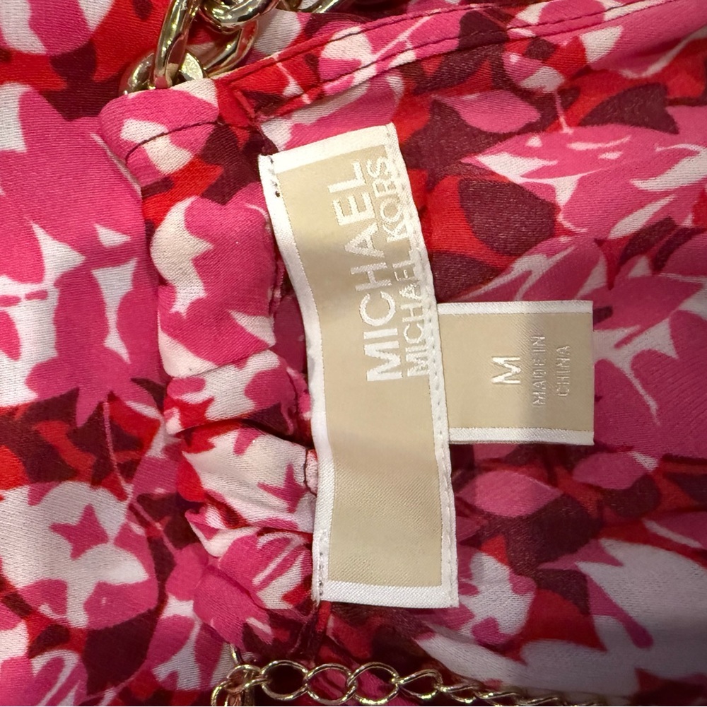 Michael Kors Pink and Red Floral Tunic - Picture 6 of 6